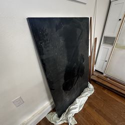 Black marble countertop