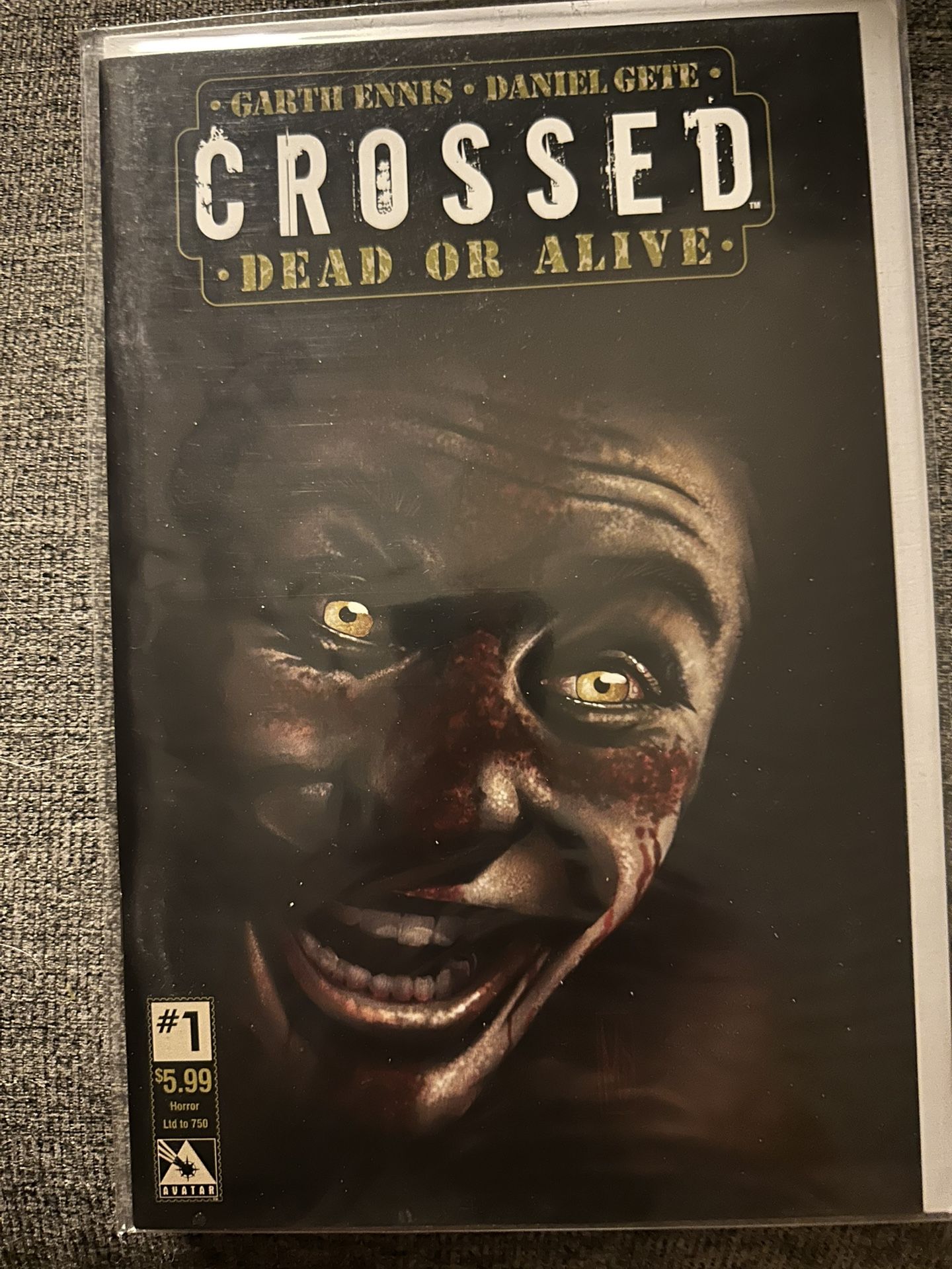 Crossed Dead Or Alive #1 Garth Ennis Horror Comic