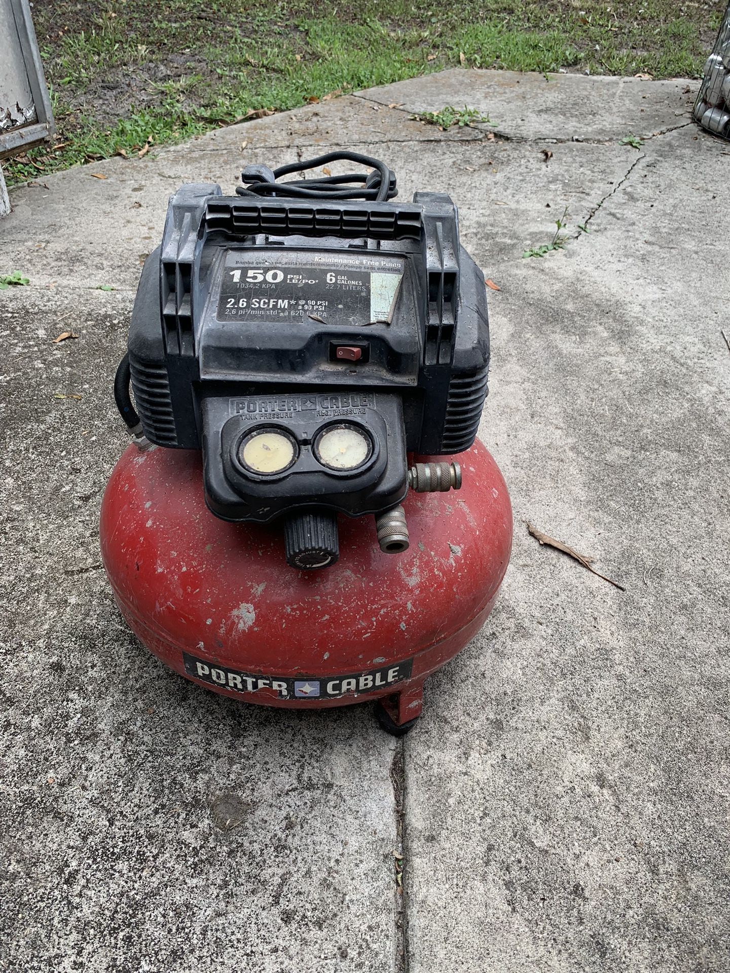 Porter Cable Pot Compressor