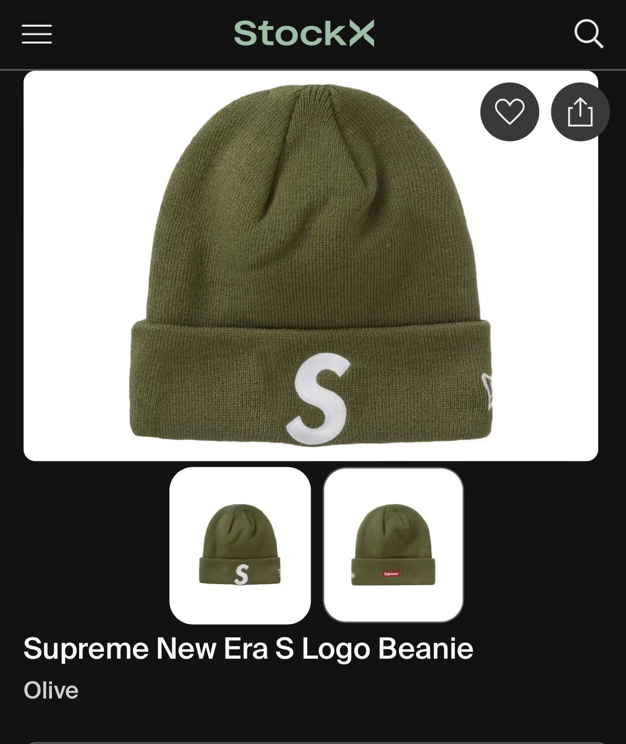 Supreme new era S Logo Beanie