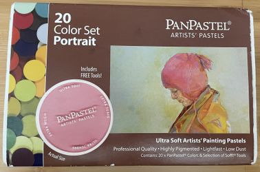 PanPastel Artists' Pastels Portrait 20 Color Set & PanPastel Sofft Knives and Covers Set of 44 Tools