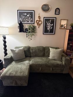 green couch