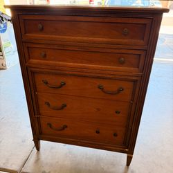 Vintage Drexel Anniversary 5-Drawer Chest / Dresser – Solid Wood – 1965