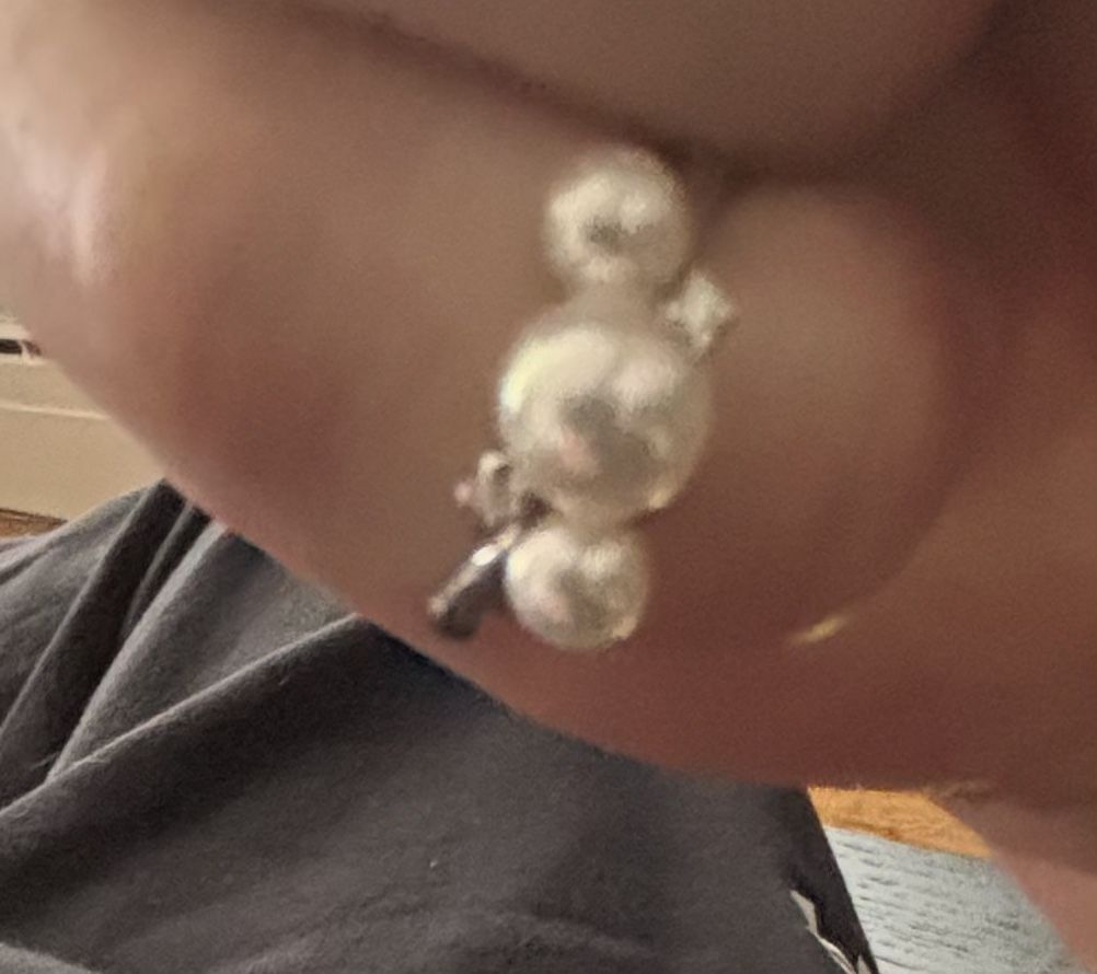 MMikimoto White Gold Pearl Diamond Bubbles Ring