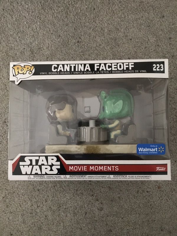 Funko pop Star Wars movie moments cantina face off