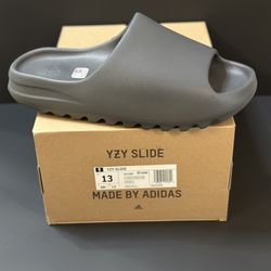 BRAND NEW YEEZY x ADIDAS SLIDES “SLATE GREY” FOR SALE!!!  MEN SIZE 13  $130