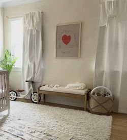 Natural Wood Accent Bench