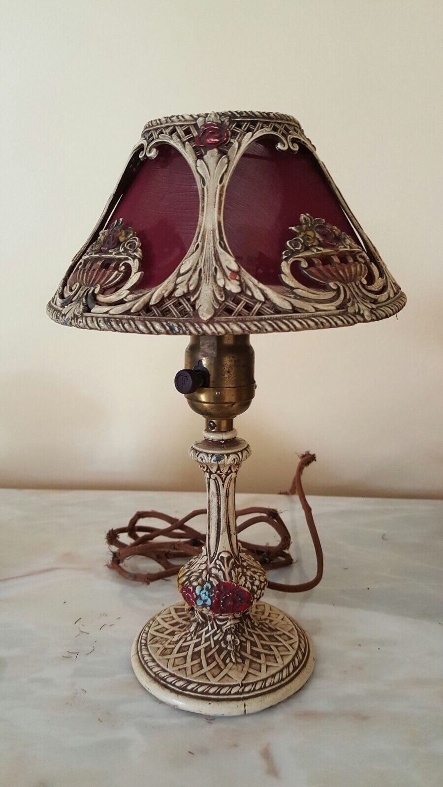 Two antique lamps