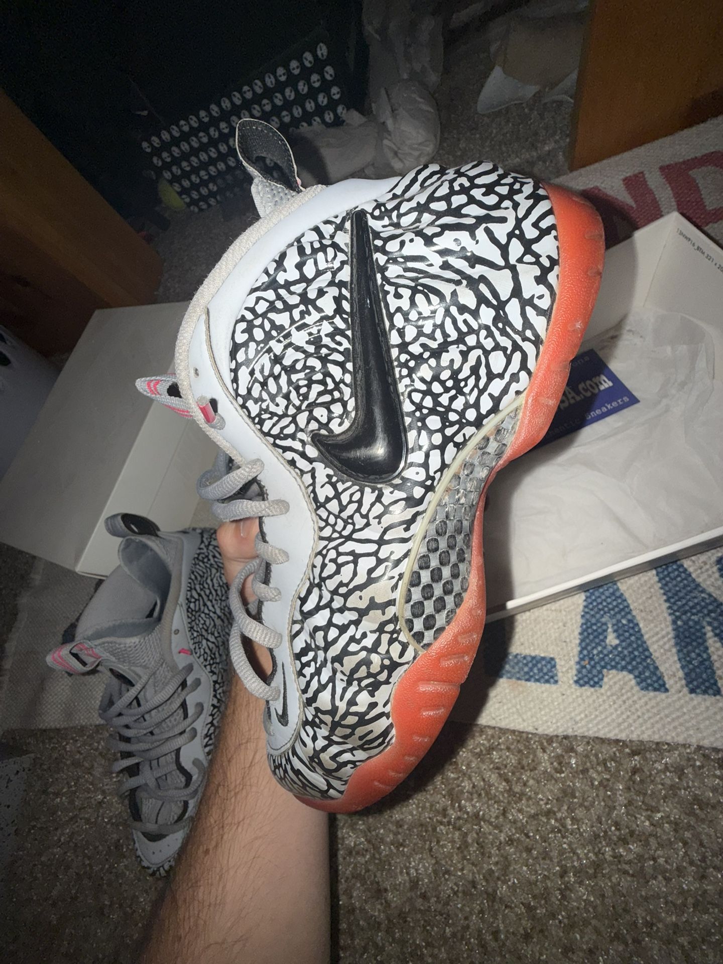 Size 8.5 Elephant Print Foamposite