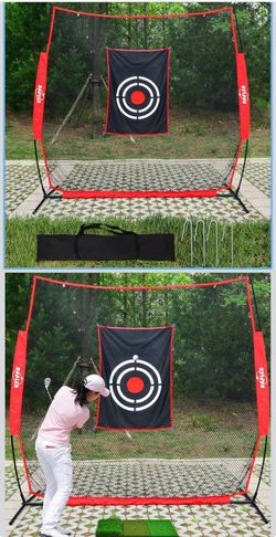 Brand new Kapler Golf Hitting Driving Net 7x8FT Indoor Golf Net for Garage Home Portable Golf Practice Net Small Backyard Golf Swing Nets Outdoor with