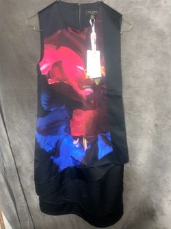 Ted Baker Women's Keeba Impressionist Bloom Layered Dress Brand new with tags Size 0 $125 OBO 43rd ave and Bethany home