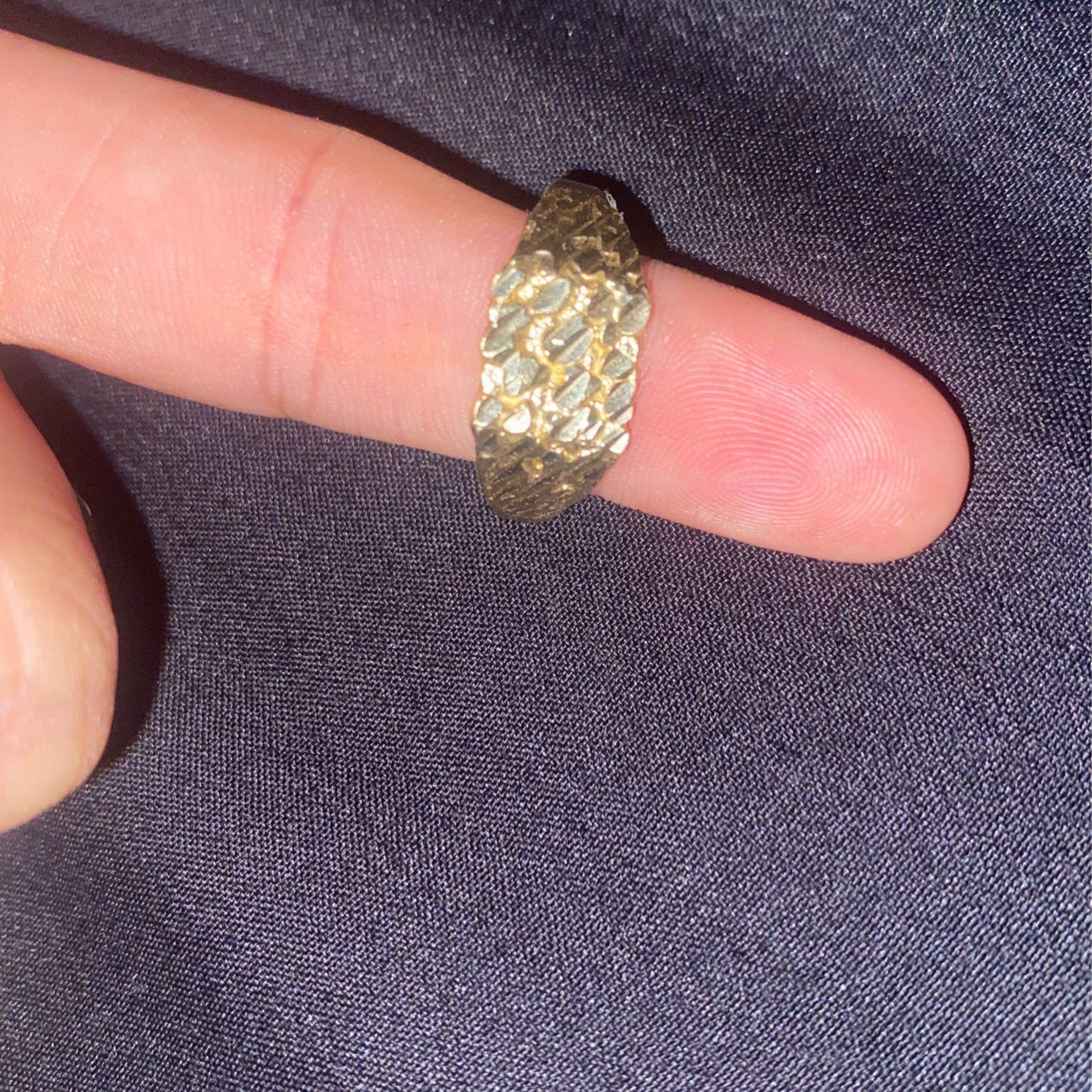 gold nugget ring 