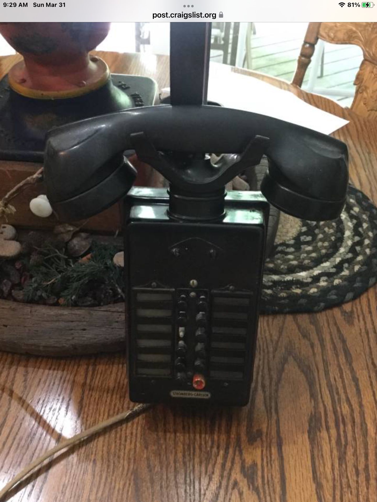 Antique Haven Inn York Haven Pa Hotel Stromberg/Carlson Switch Board Phone 
