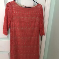 Lined Mid Sleeve Dress 