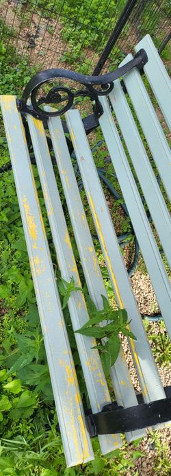 Wood Metal bench