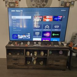 70in ONN smart TV And Entertainment Center