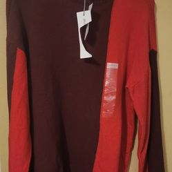 Burgundy And Red Sweater