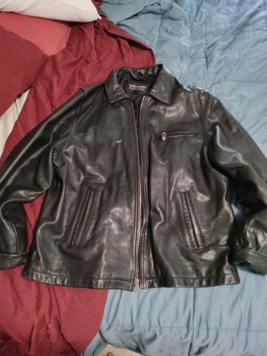 100% Leather Jacket XXL MENS 