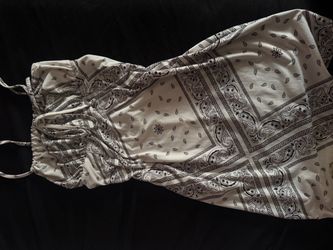 White bandanna dress