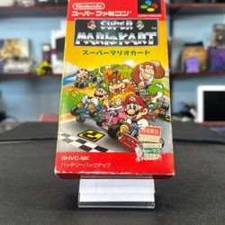 Super Mario kart for the super Famicom.