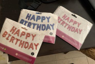 Happy birthday balloons