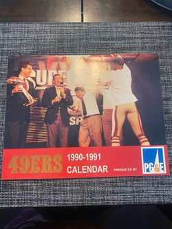 Vintage San Francisco 49ers calendar