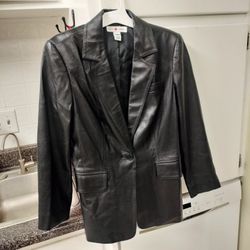 Women's Sz. 4 Black Leather Jacket