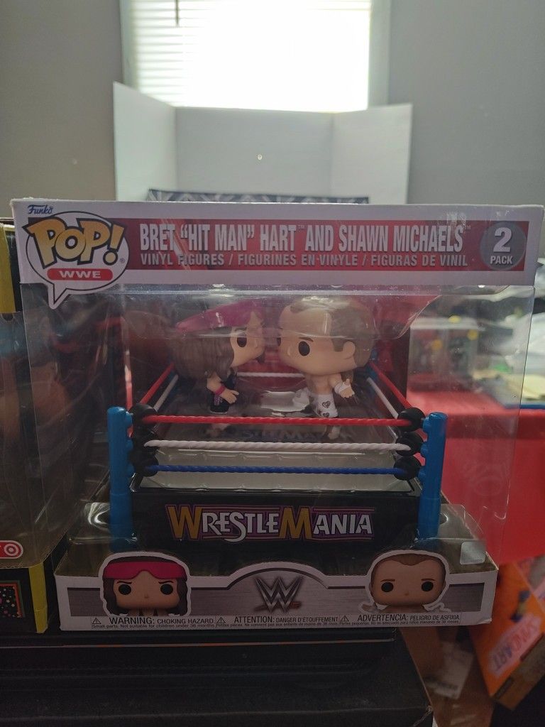 Pop WWE Bret The Hit Man Hart& Shawn Michaels 2 Pack