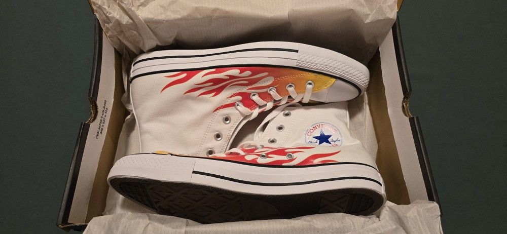 Converse Chuck Taylor Flames Archive Print Men's Size 11