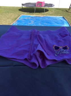 Justice short purple