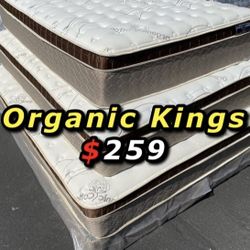 Ck Organic Cloud Edition Europillow Top 12inch Mattress!!