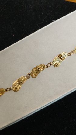 SANDAL BRACELET SOLID 14 K GOLD
