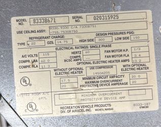 Coleman-Mach 3 Plus 13,500 BTU RV Rooftop Air Conditioner (115V)
