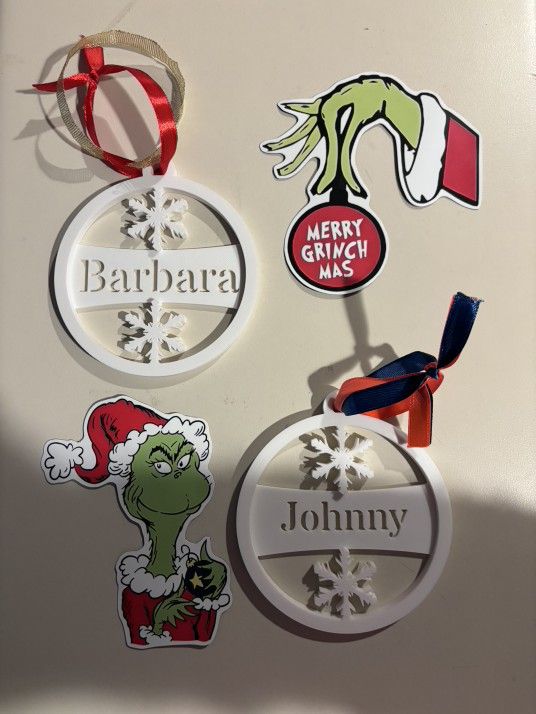 Custom 3d Printed Ornaments