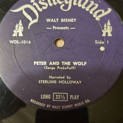 Disney memorabilia, Peter and the Wolf narrated by Sterling Holloway