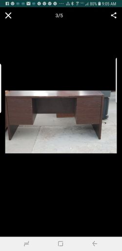 BEAUTIFUL PROFESIONAL DESK OAK REAL WOOD HEAVY 4 DRAWERS