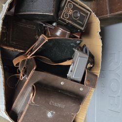 Vintage Camera Lot Box