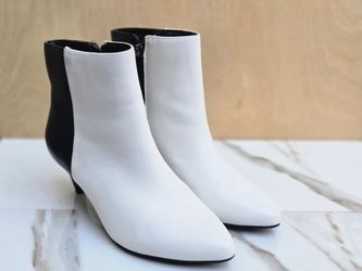 Alfani Hariss Step N' Flex Colorblock Leather Booties - Size 6.5