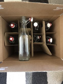 Bormioli Rocco Clear Glass Bottles 17oz