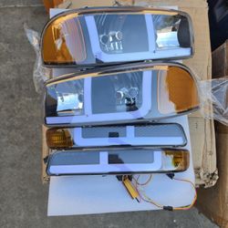 99-06 GMC Sierra | 00-06 GMC Yukon/Yukon XL LED Headlights Faros Calaveras Micas Luces Lamps