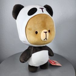 16" Milk Mocha Bear In Panda Costume Plush