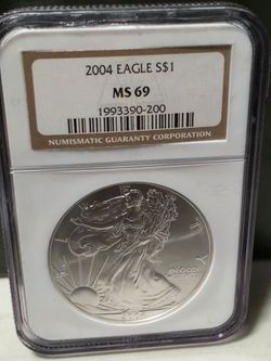 2004 American Silver Eagle MS69