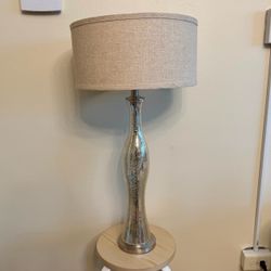 Gold Ornate Mercury Glass Table Lamp