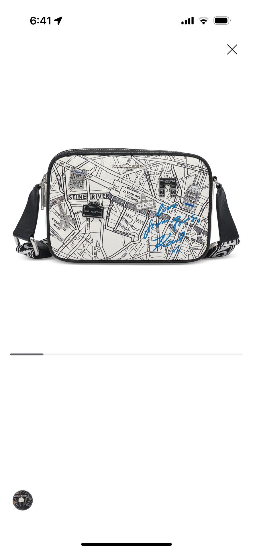 Karl Lagerfeld Paris- Maybelle Crossbody Travel Bag / Satchel (brand new unpacked)