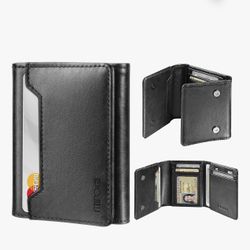 Trifold Leather Tracker  Wallet