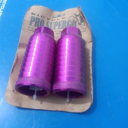 Purple Anodized Bicycle Pegs