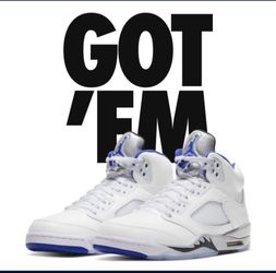 Size 13 - JORDAN 5 Retro White "STEALTH" (2021) **CONFIRMED ORDER**