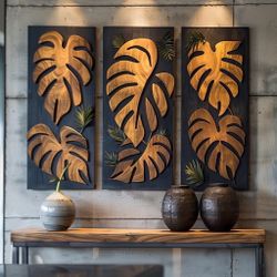 Handmade 3D Wood Wall Decor