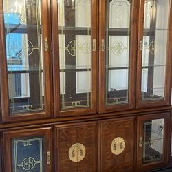Free China Cabinet With Hutch - two Pieces