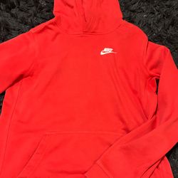Red nike hoodie